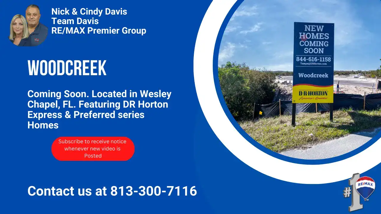 New homes coming soon in Wesley Chapel FL, featuring DR Horton Express & Preferred series homes.